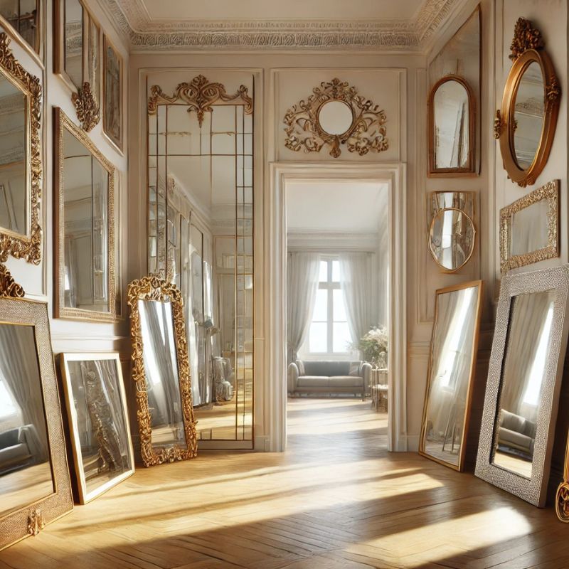 Beautiful and elegant wall mirrors designed to enhance light, add depth, and bring a touch of sophistication to any room.