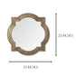 23 - Inch Rustic Brown Wood Quatrefoil Wall Mirror – Farmhouse Style