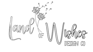 Land of Wishes Design Co Logo, Home Decor, Handmade Decor