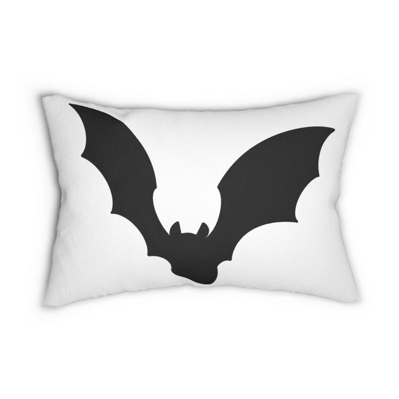 Halloween Bat Pillow – Spooky Black Bat Decor for Couch or Bed