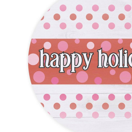 Happy Holidays Wooden Sign