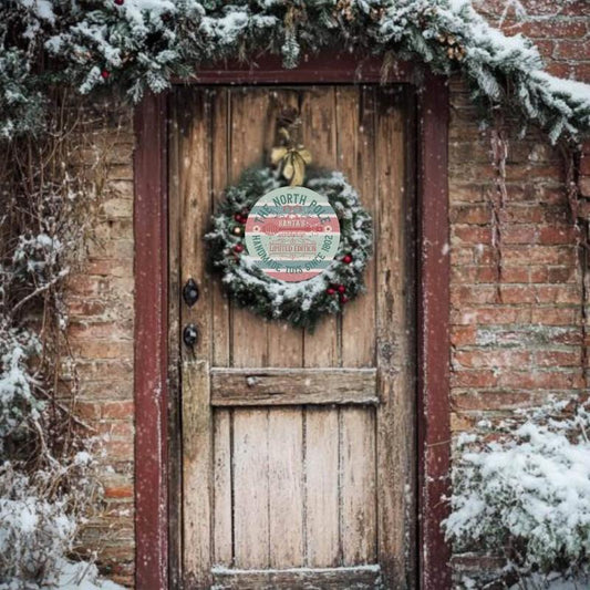 Vintage North Pole Workshop Sign