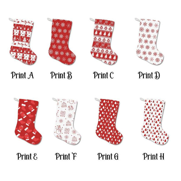 Red & White Santa Stockings