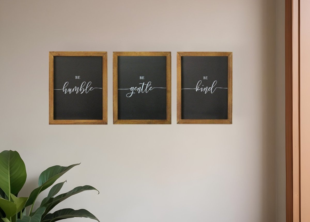 Set of 3 'Be' Wall Art