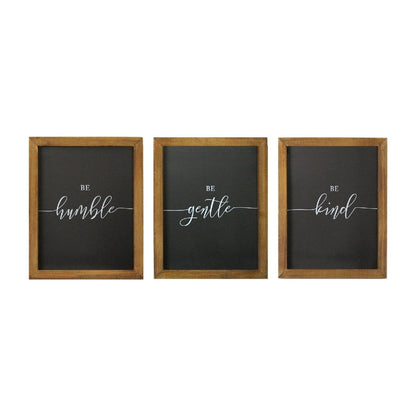 Set of 3 'Be' Wall Art