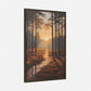 Sunlit Forest Stream Landscape Painting – Nature - Inspired Wall Art