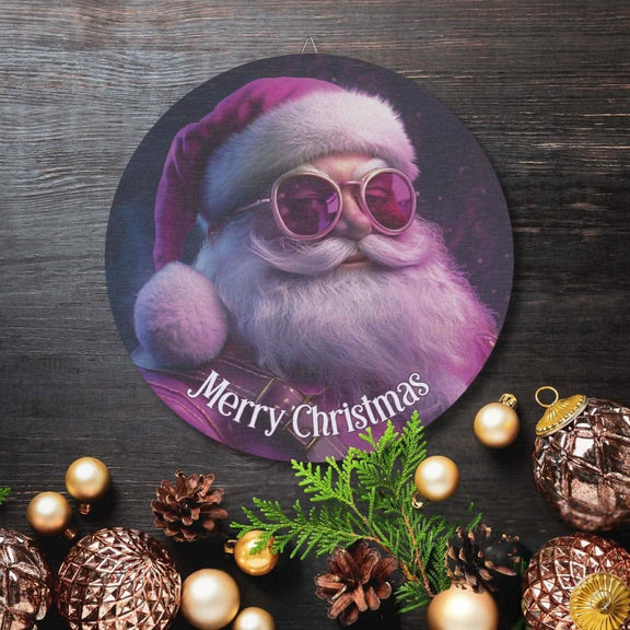 Urban Santa Christmas Sign – Modern Holiday Decor