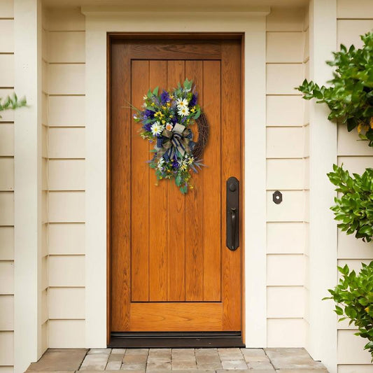 Rustic Wildflower Spring Wreath