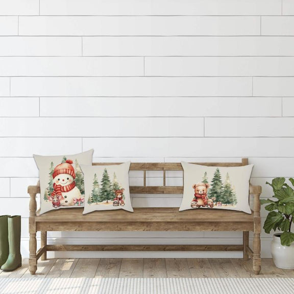 Woodland Throw Pillows Set - 3 Piece