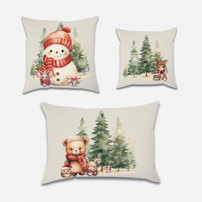 Woodland Throw Pillows Set - 3 Piece